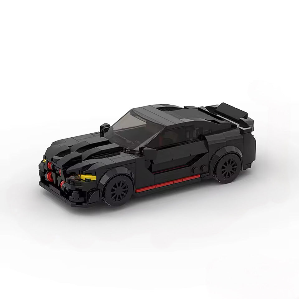 Voiture Sport Noire à Construire – Inspirée de la Ford Mustang Shelby GT500